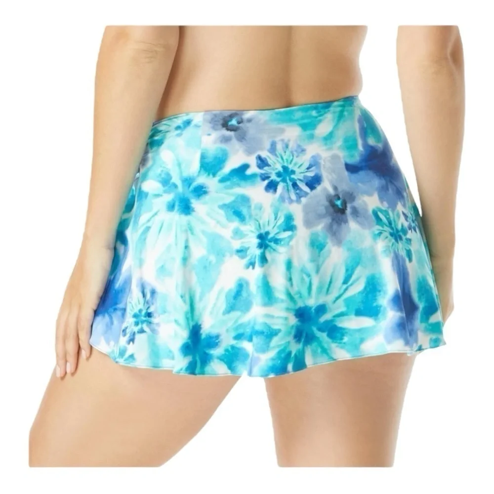 Coco Reef Contours Cameo Printed Bra-Sized Halter Top/Halo Sarong Swim Skirt NWT - Picture 8 of 10